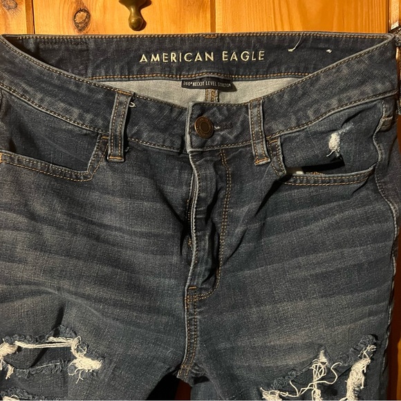 American Eagle Ne(x)t Level Stretch High Waisted Patched Jeggings | Size: 8 - Picture 7 of 7